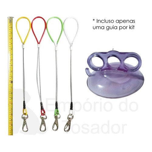 Guia De Contenção M  + Ventosa - Hard Wind - Banho E Tosa