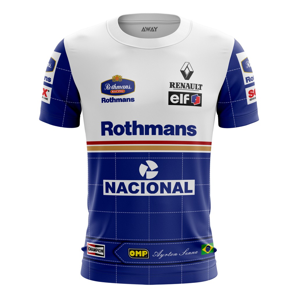 Camisa Camiseta renault Senna Williams Formula 1 F1 1994