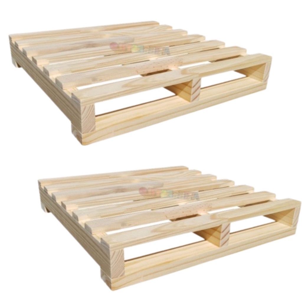 2 Uni Pallet De Madeira Crú 50x50 Palete Palet Estrado Novos Decoração
