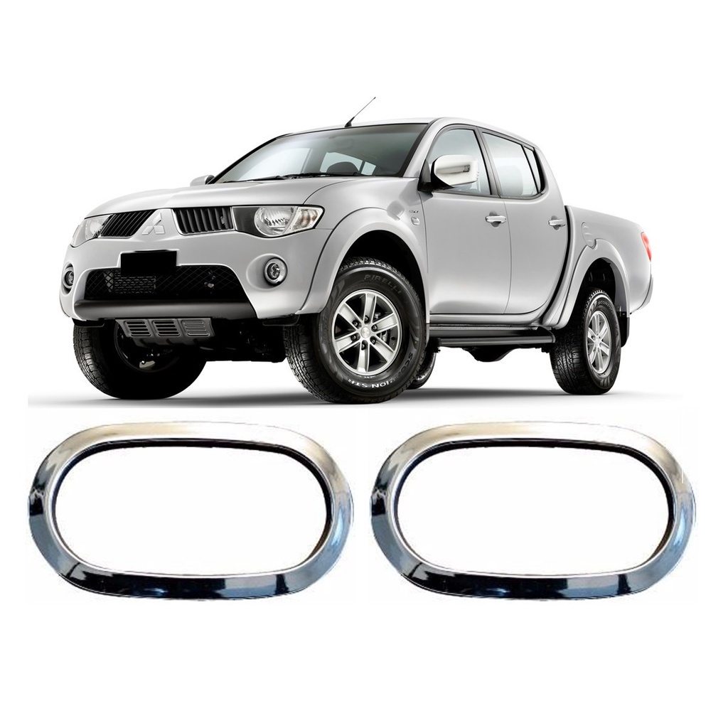 Aplique Moldura do Pisca L200 Triton 2008/2016 Pajero Dakar 2009/2016