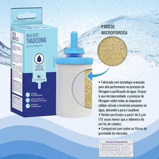 Vela para Filtro de Barro Tradicional Com Alta Filtragem Refil para Talha Purificador de Agua