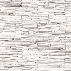 Papel de parede estilo pedras canjiquinhas em tons de cinza e branco Para Quartos e Sala