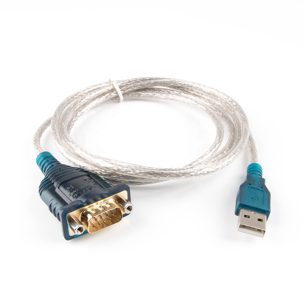 Cabo USB conversor de saída serial DB9 Null RS232. USB USB 2.0 e 1.1. Hi-Speed. Tamanho: 1 Metro. Plugs USB A Macho x Serial DB9 Macho.