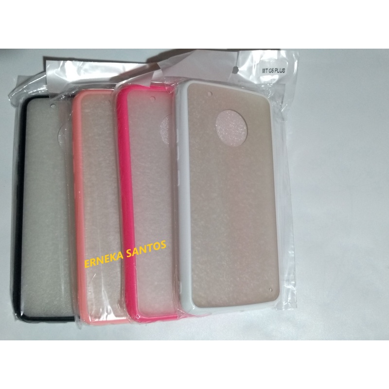 Capa Capinha Compatível Moto G5 Plus Fosca Borda Colorida
