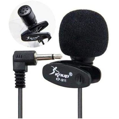 Mini Microfone De Lapela Profissional Plug P2 Knup 911 original
