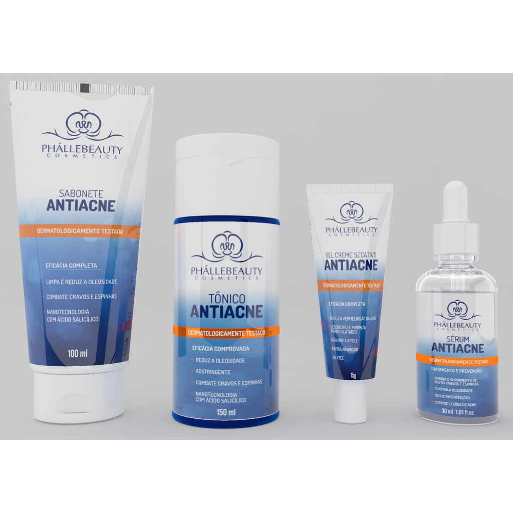 Kit Tratamento Anti Acne PhálleBeauty