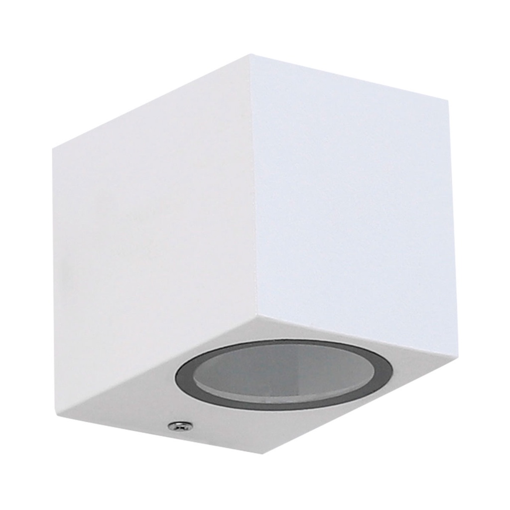 Arandela Dots Square 8cm 1XGU10 Branca - Bella Iluminação - DL162W