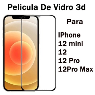 Pelicula De Vidro 3d IPhone 12 mini/12 /12 Pro/12 ProMax Cobre a Tela Inteira em Oferta na Shopee