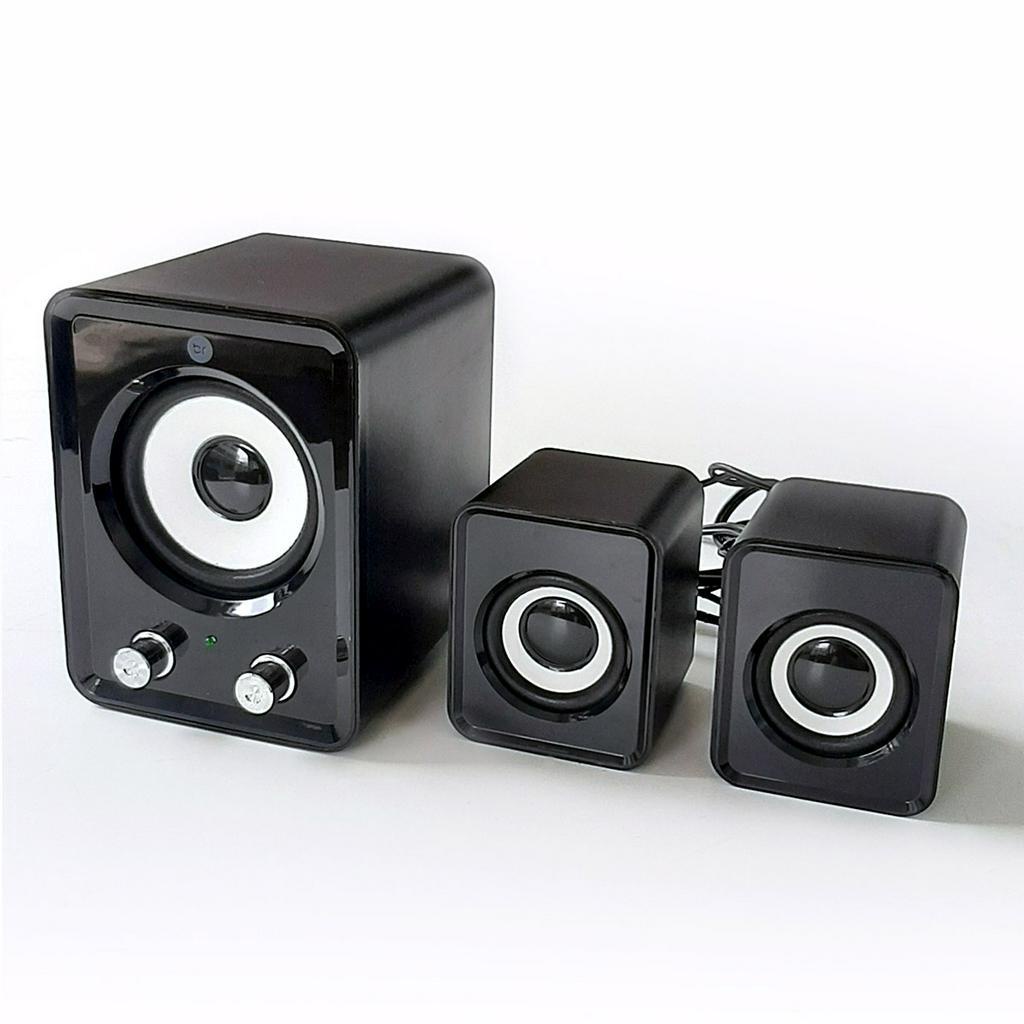 Caixa de Som 2.1 5W com USB e Mini Subwoofer 506 Bright