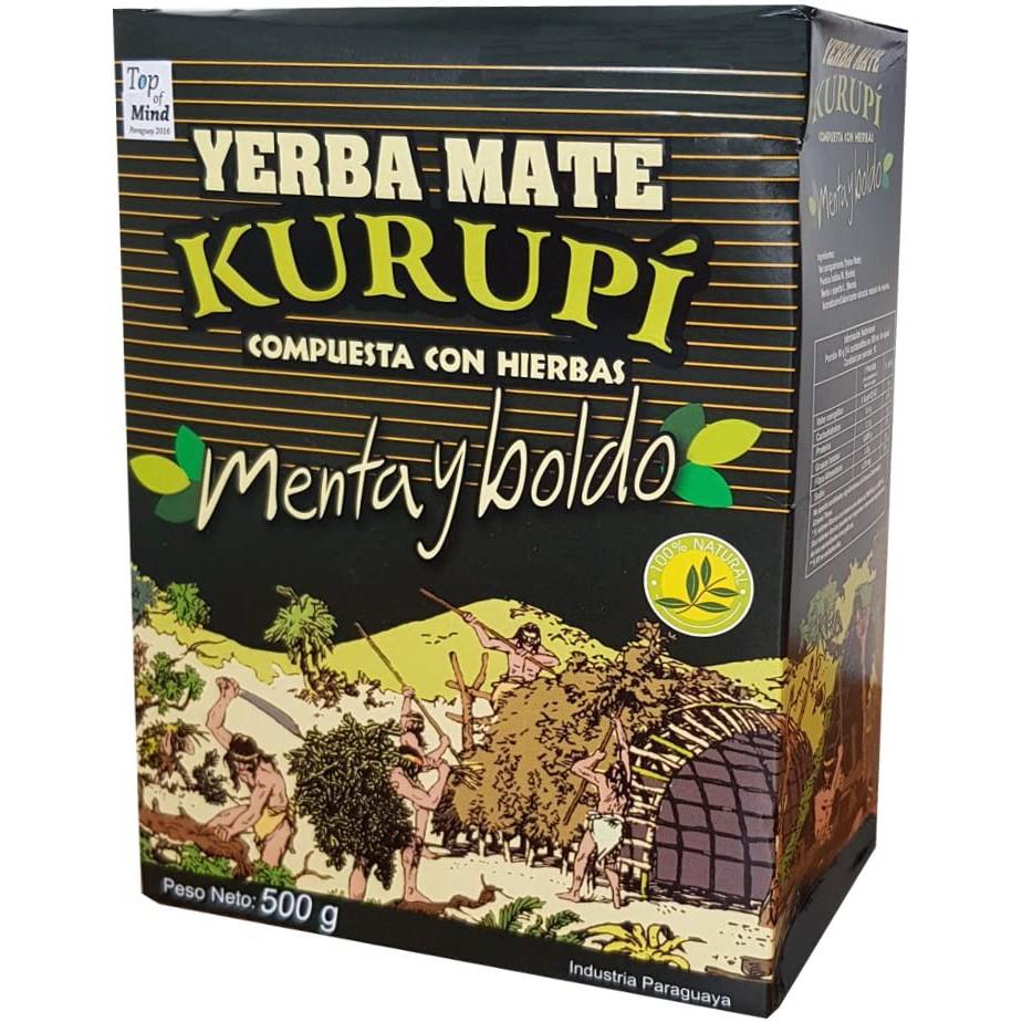 Erva Mate Kurupi® Menta E Boldo 500 Grs.