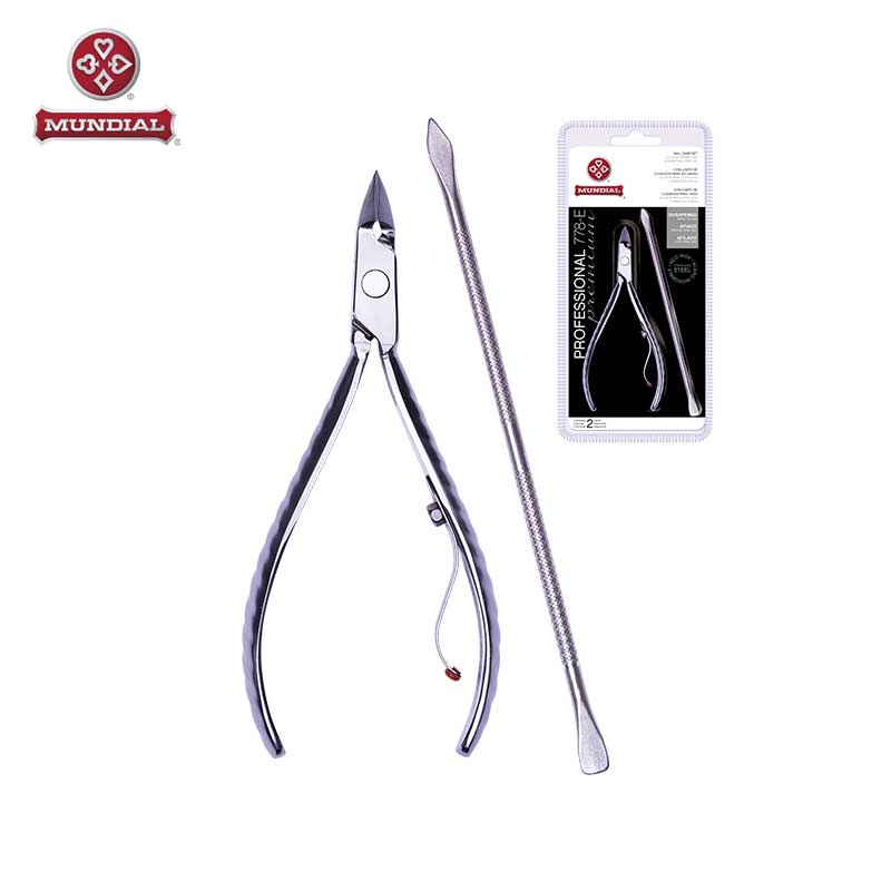 🔥 Kit Mundial Alicate + Espátula - 778 E - Professional Premium - Mundial 🔥