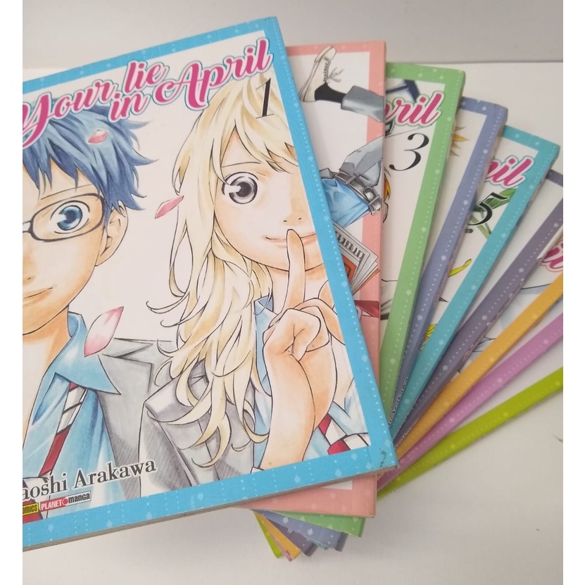 Your Lie In April - Avulso - 1 Ao 9 - Mangá Naoshi Arakawa Panini 1 2 3 4 5 6 7 8 9