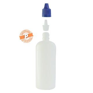 Frasco Plástico Branco C/ Conta Gotas Branco 120ML (10 Unidades)