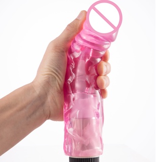 Pênis Simulado Realística Super Grosso 6cm Diametro Estimulador Com Vibro Multivelocidade 23cm Import YJ-15