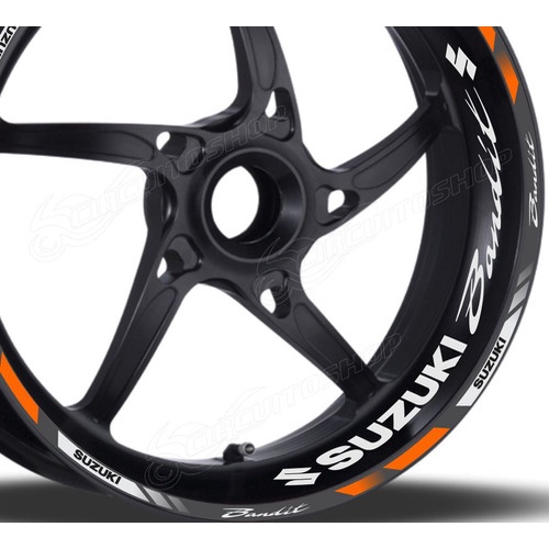 Friso + Adesivo Refletivo Roda D6 Moto Suzuki Bandit 650