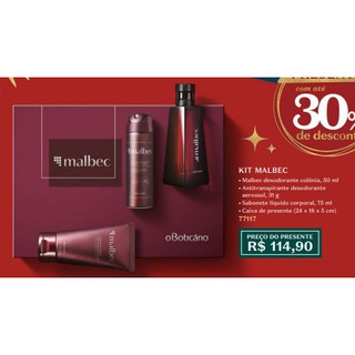 Kit Malbec Club Viagem 4 Itens O Boticario Shopee Brasil