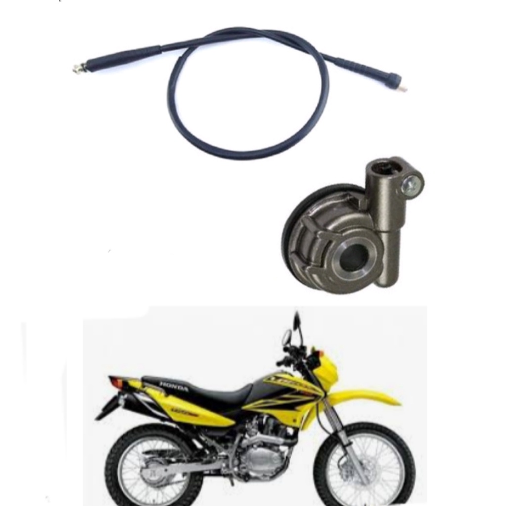 Cabo + Engrenagem Velocímetro Bros 150 Esd 09 10 11 12 / 2009 2010 2011 2012 desmultiplicador sensor caracol ferro nxr freio disco