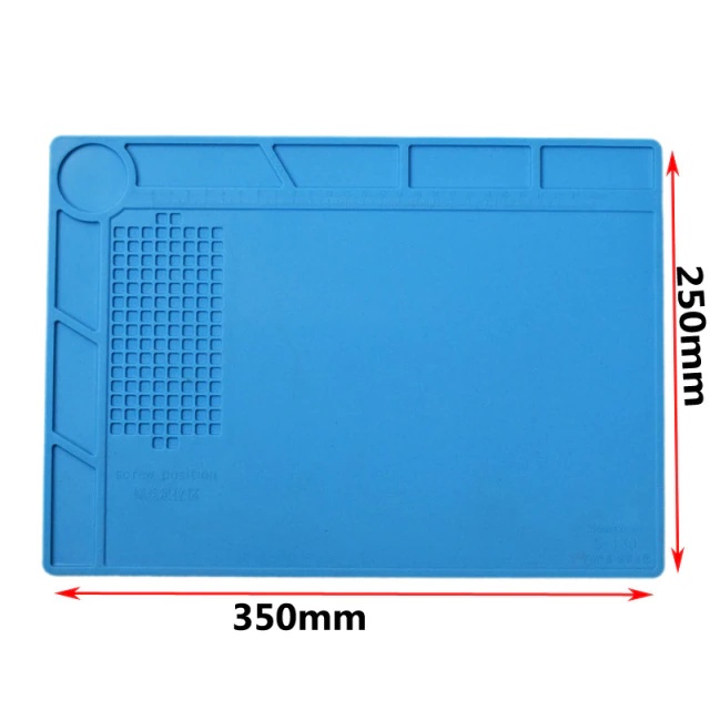 Tapete Manta Anti-estática Silicone Para Bancada - 350x250mm bancada de trabalho retrabalho solda troca de tela touch apoio peças parafusos