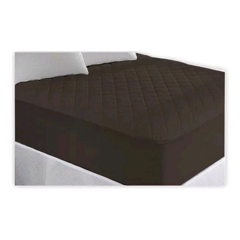 Protetor impermeável de Colchão Solteiro Marron Matelado Capa Protetora com elástico Marron