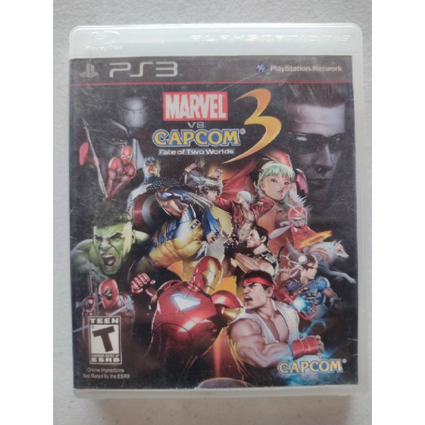 Marvel Vs Capcom 3 Fate of Two Worlds Ps3 - Game Mídia Física - Jogo Original Usado Playstation 3