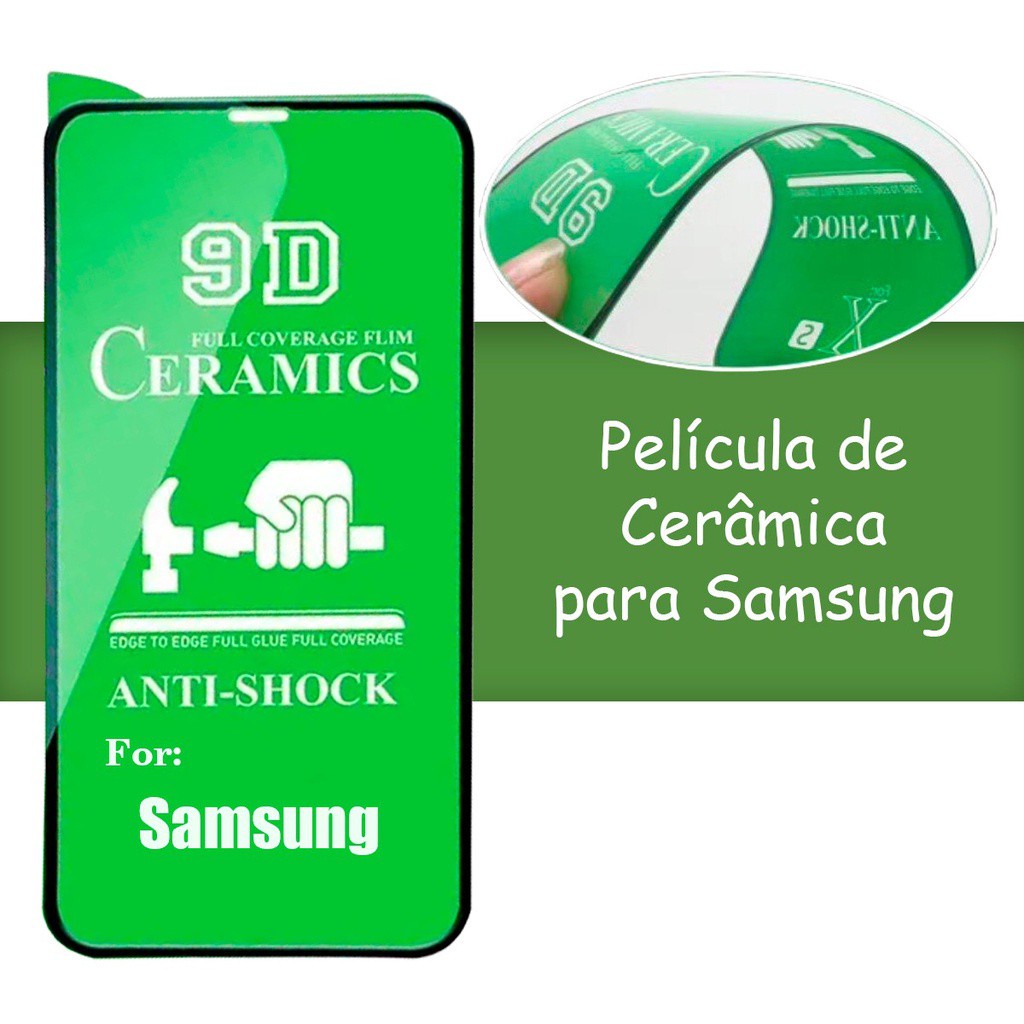 Pelicula Cerâmica 9D Samsung Galaxy S20 FE / Galaxy M31s / Galaxy A52 / Galaxy  A51