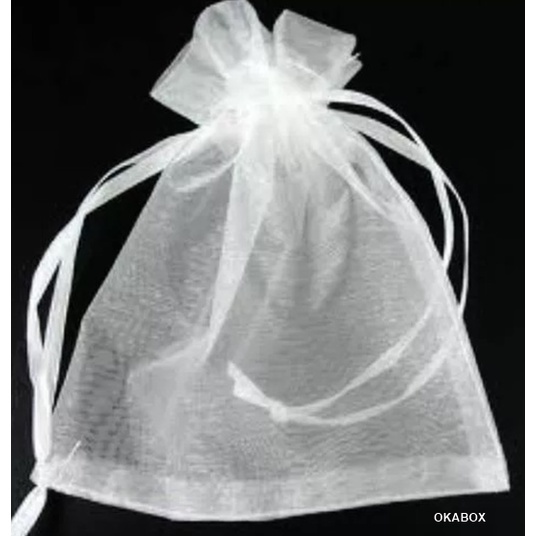 Saquinho De Organza Tule13X18 Fita Cetim  (200 Und)