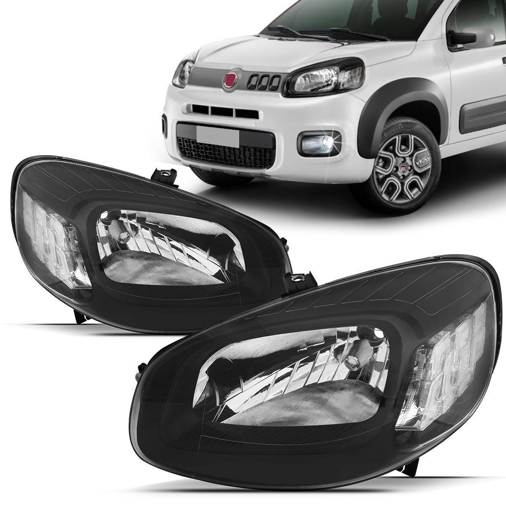 Farol Uno 2015 2016 2017 2018 Moldura Preta