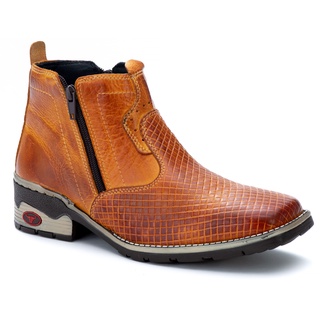 Botina Bota Texana Country Bico Quadrado em Promoção Black