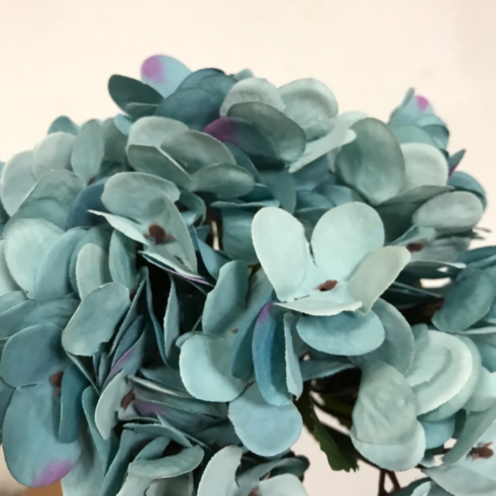 Flores Artificiais Mini Hortensia Azul Vitoria 24CM | Shopee Brasil