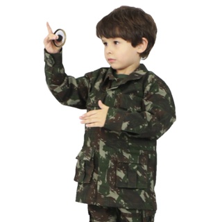 Gandola Infantil Militar Camuflada Tática Exército EB Atack em Oferta na Shopee