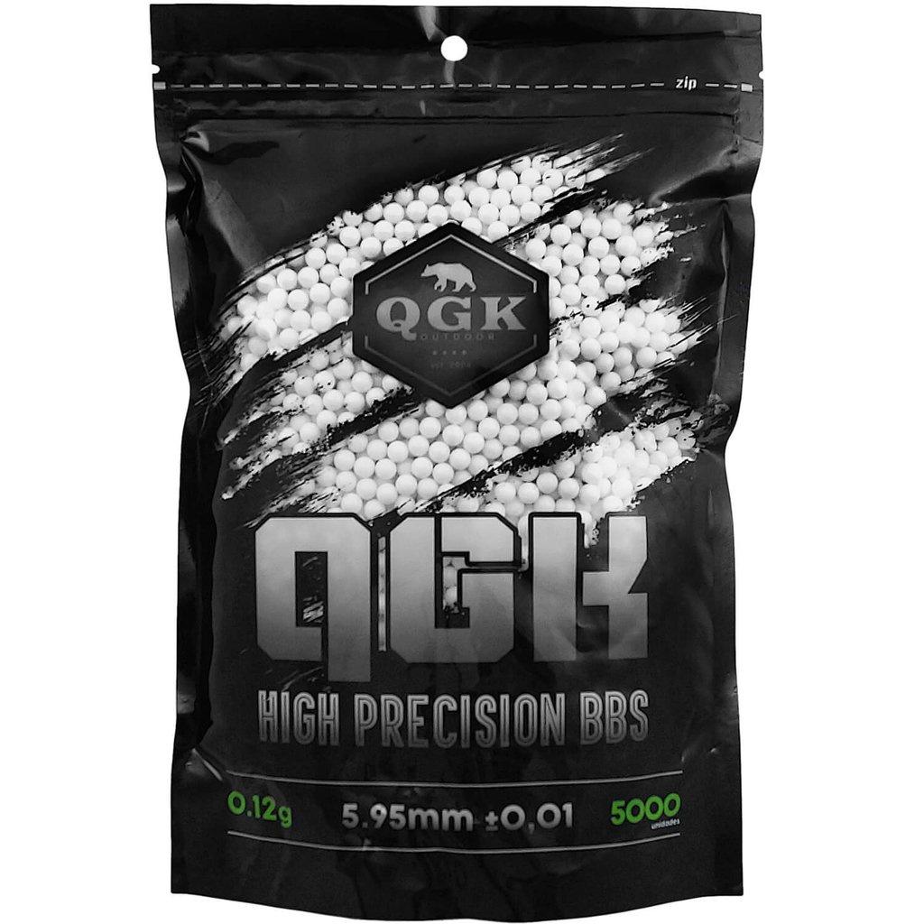 Munição Airsoft Esferas BBs 6mm 0,12g 5000un - QGK em Oferta na Shopee
