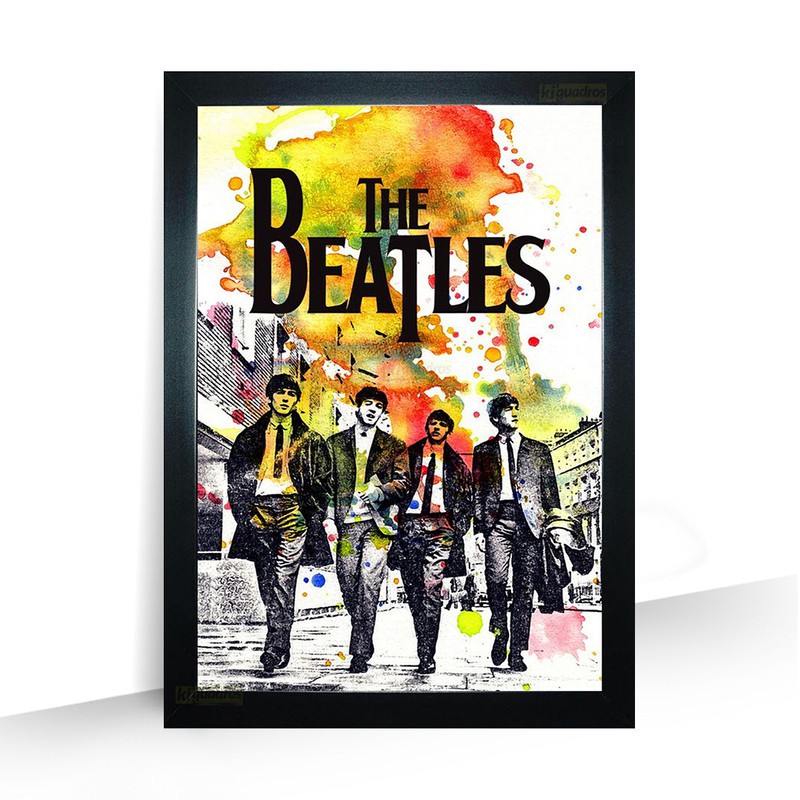 Quadro The Beatles Lindo Tamanho Grande com Moldura 32x44cm | Shopee Brasil