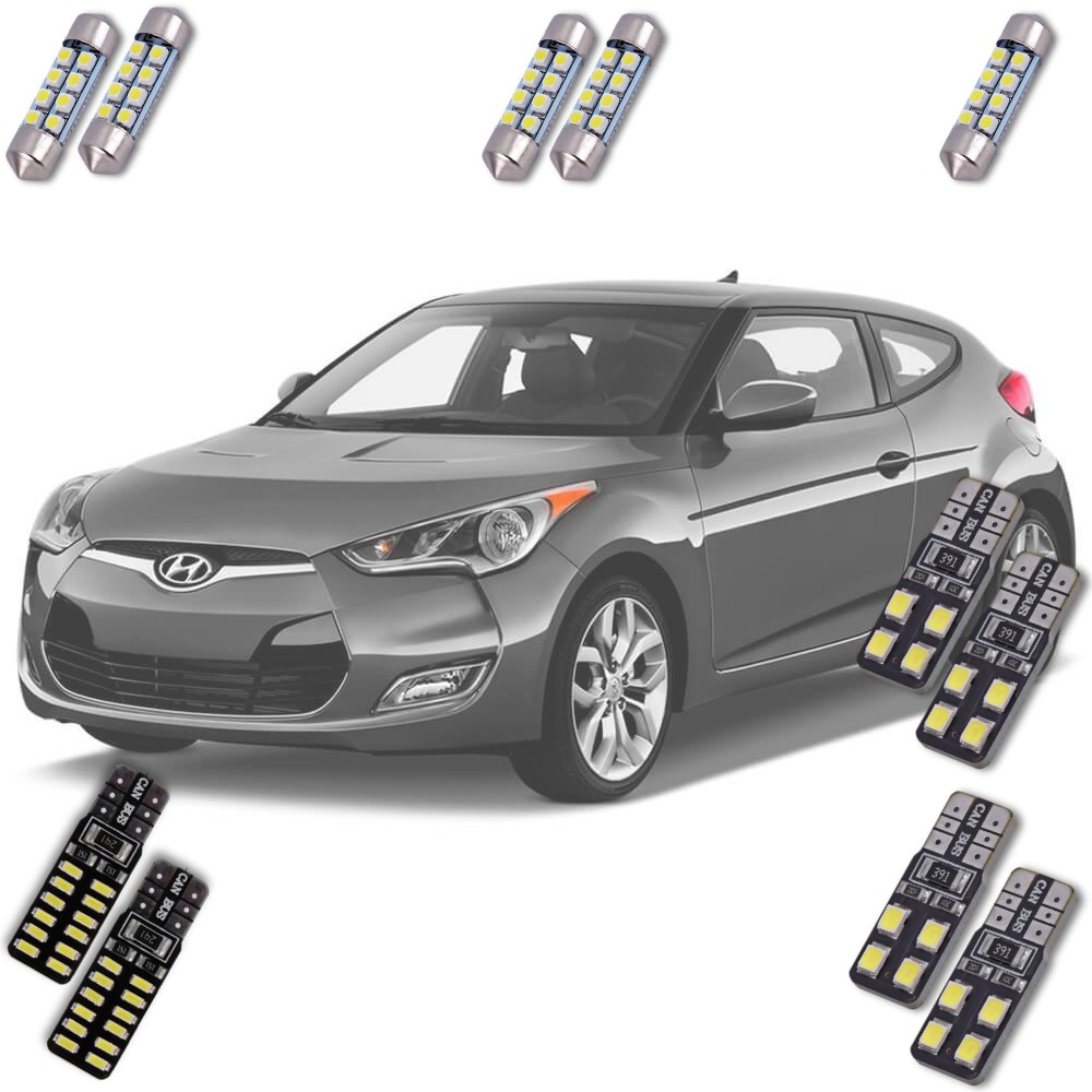 Farol de Carro Lâmpadas Led Hyundai Veloster 2011 a 2013