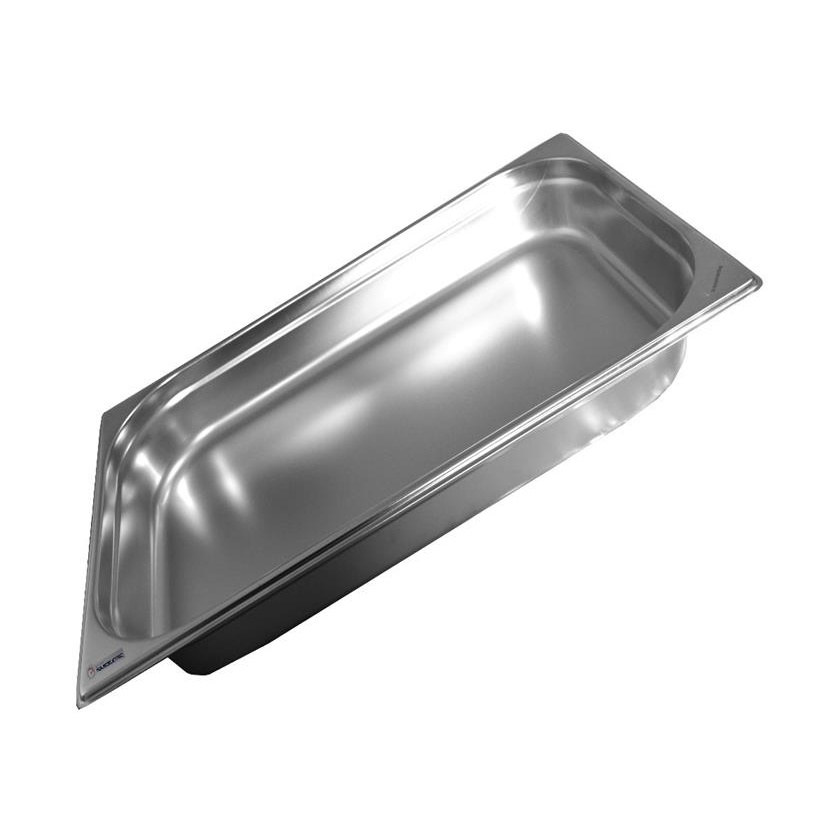 Kit C/3 Cubas Gn Inox Gastronomica 1/1 X 65mm Rechaud Buffet