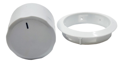 Botão Fogão Continental Bosch Com Moldura - Branco