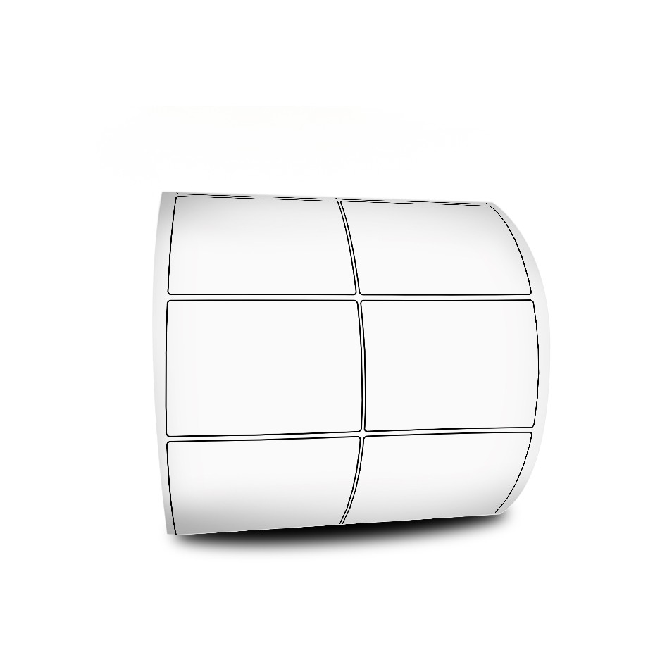 1 Rolo de Etiqueta 50x30 2 Colunas BOPP FOSCO