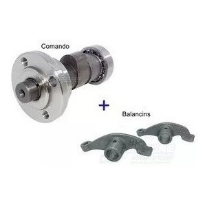 Arvore Comando Valvula + 2 Balancim Cbx/Nx/Xr 200 3 Peças
