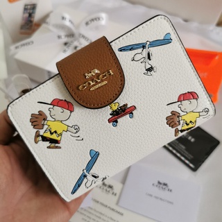 Carteira De Mulher Treinadora Branca Moda Jovem Couro Bifold Medium Cartoon C4899