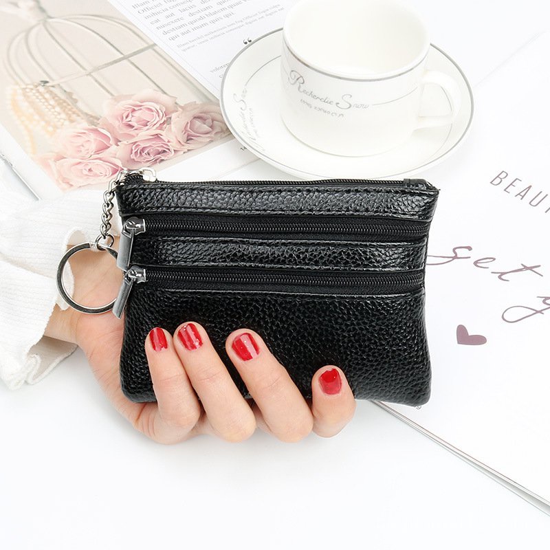 Bolsa De Moedas Feminina Com Zíper Para Cartão / Bolsa Pequena / Clutch Feminina