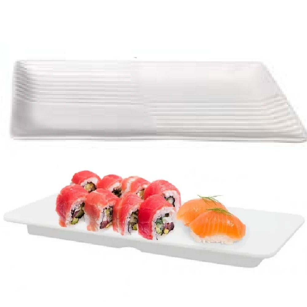 Prato Travessa Melamina Comida Japonesa Servir 20cm Sushi