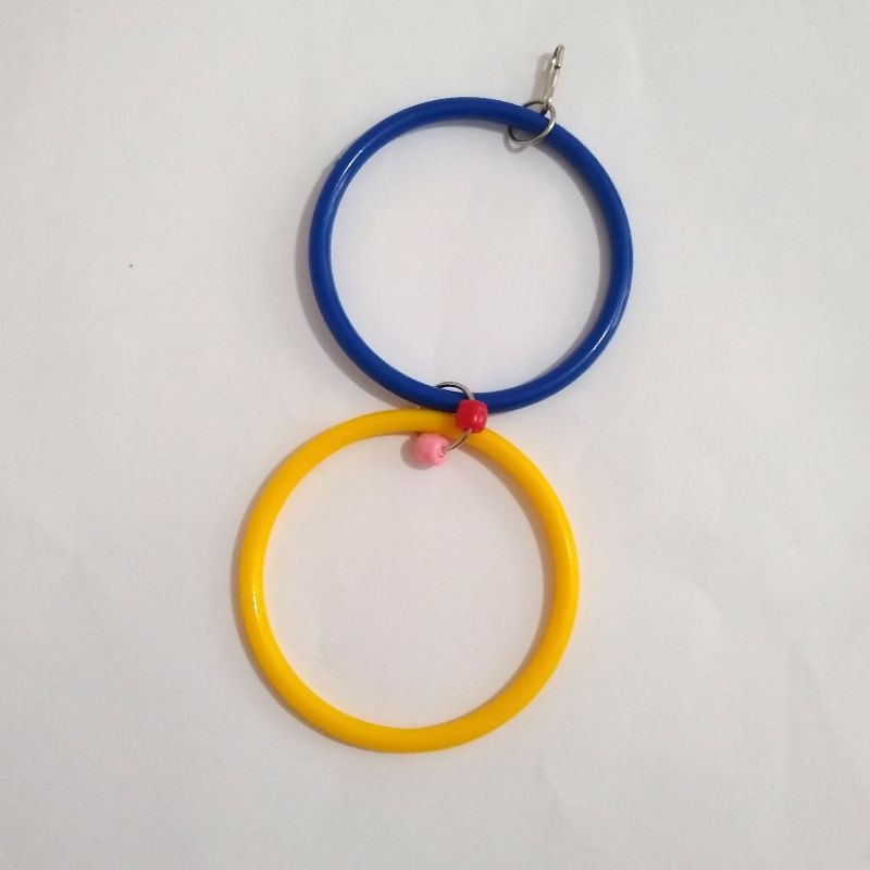 Brinquedo Argolas Calopsita Periquito Agapornis Maritaca Canário Ring Neck Rosela Pássaro Passarinho Gaiola
