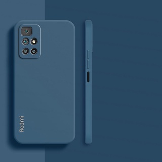 Capa Flexível De TPU Com Borda Reta Cor Pastel Para Xiaomi Redmi 10 Prime/Mi 11T Pro