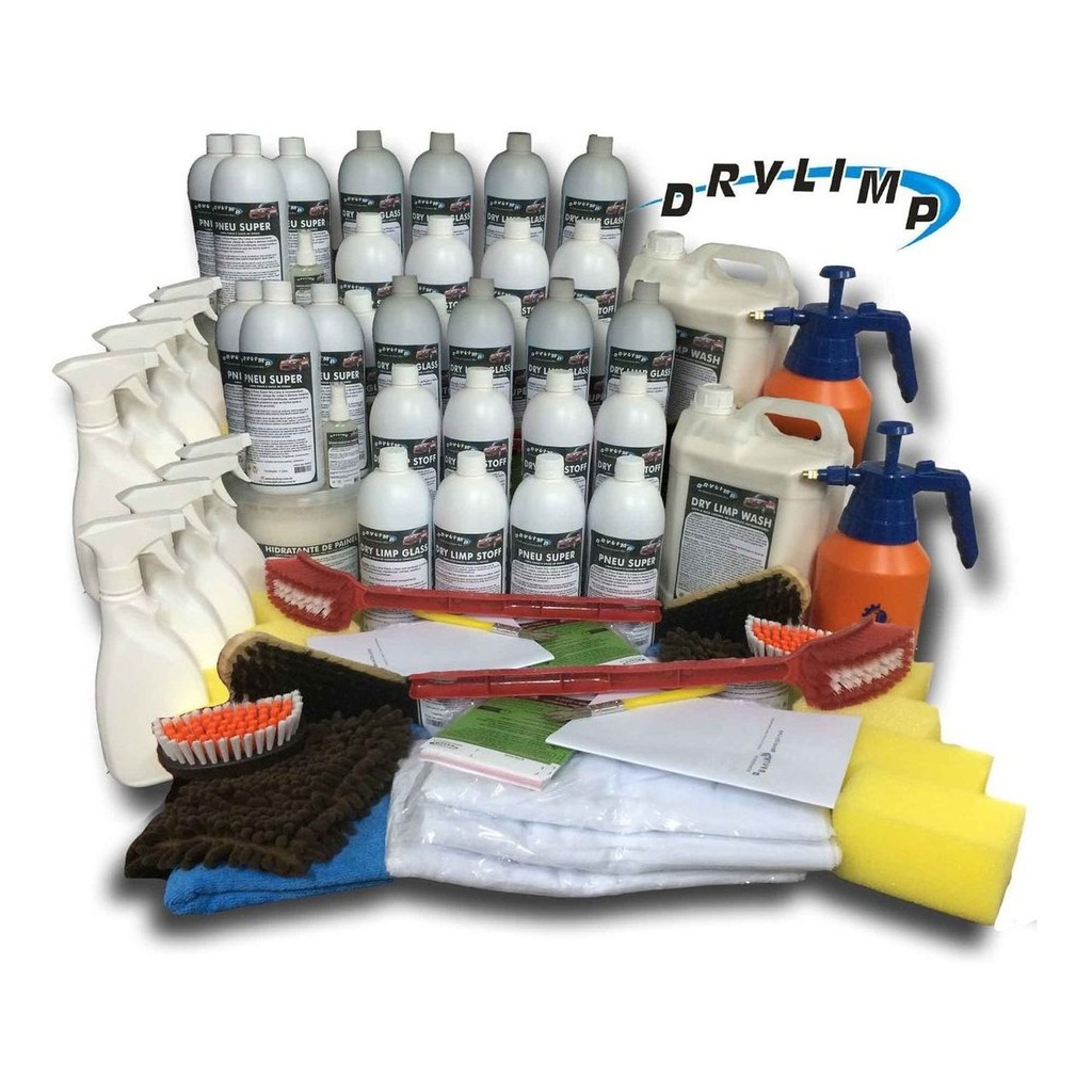 Kit 1000 Lavagens A Seco Completo Para Carro Dry Limp