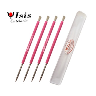 4 Espátula Mista Isis Cutelaria Original Rosa em Oferta na Shopee