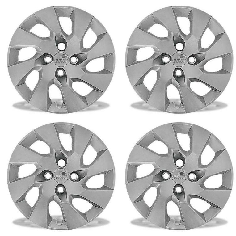 Jogo Calota Grid Corsa Classic Aro 13 Cubo Baixo Fixação Por Parafuso 140CB-PTA-U