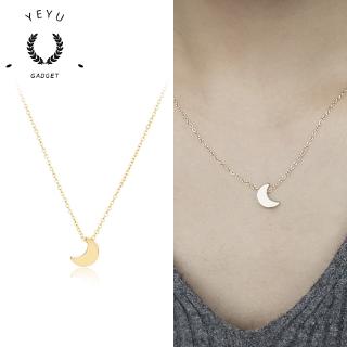 Colar Da Moda Simples De Lua Espessa