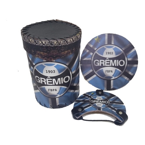 Porta Erva Chimarrão Do Grêmio Tapa Cuia E Cevador Mate