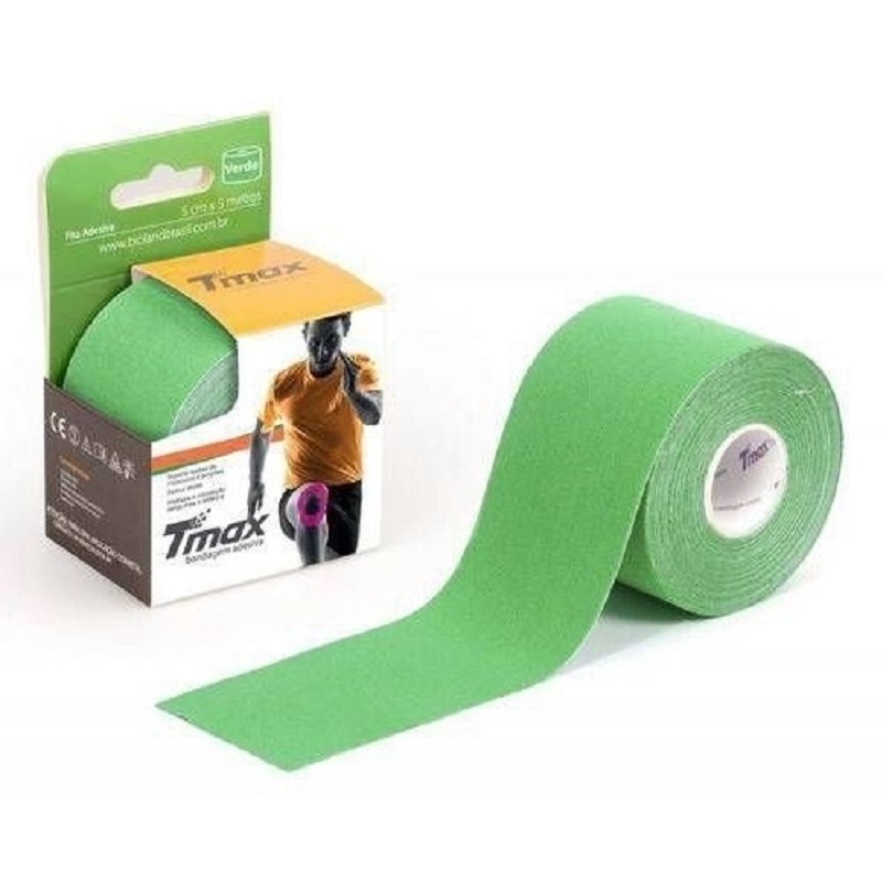 Bandagem Funcional Elastica Adesiva Verde Tmax
