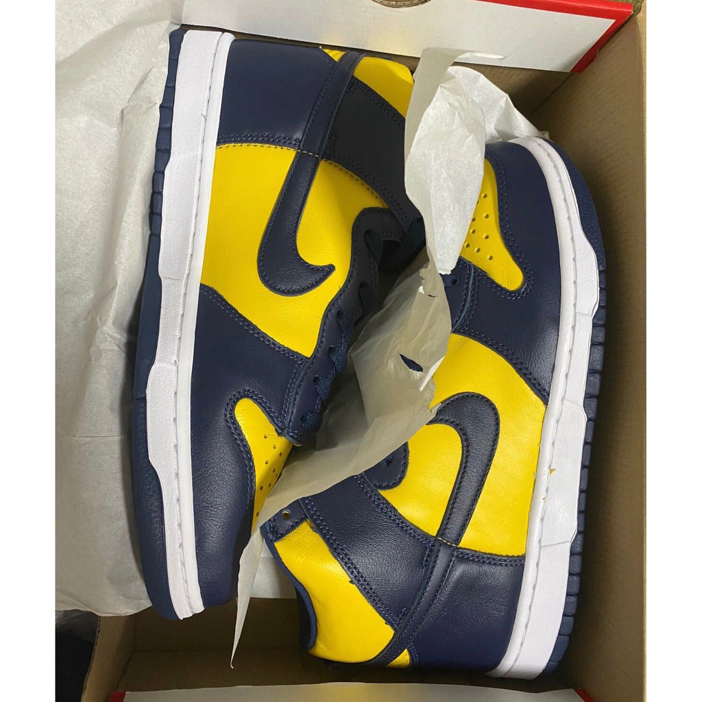 nike dunk high michigan 2020