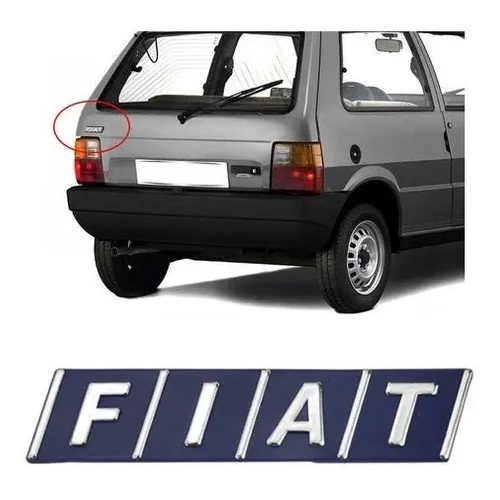 Emblema Mala Fiat Uno Premio Elba Fiorino Tempra 125/26mm